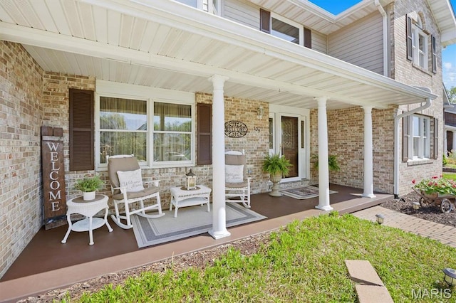 109 Pleasant Ridge Dr, Edwardsville, IL 62025 - view of patio with a porch