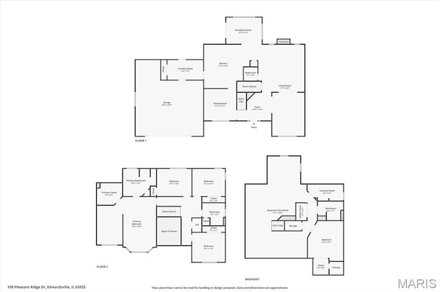 109 Pleasant Ridge Dr, Edwardsville, IL 62025 - property floor plan