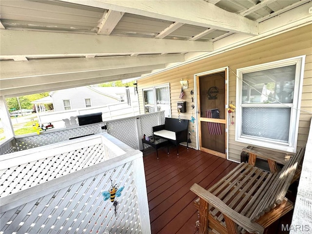 619 Frankford Rd, Louisiana, MO 63353 - view of wooden terrace