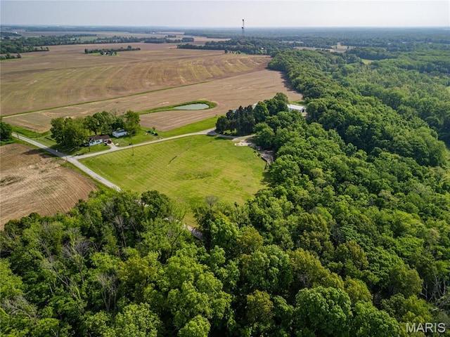 634 N 200th St, Vandalia, IL 62471 - aerial view of sparsely populated area with farmland
