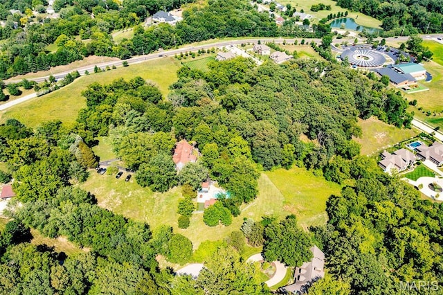 1577 Kehrs Mill Rd, Chesterfield, MO 63005 - drone / aerial view of a nearby body of water