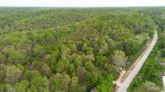 631 State Route T, Newburg, MO 65550 - aerial view of property and surrounding area featuring a forest