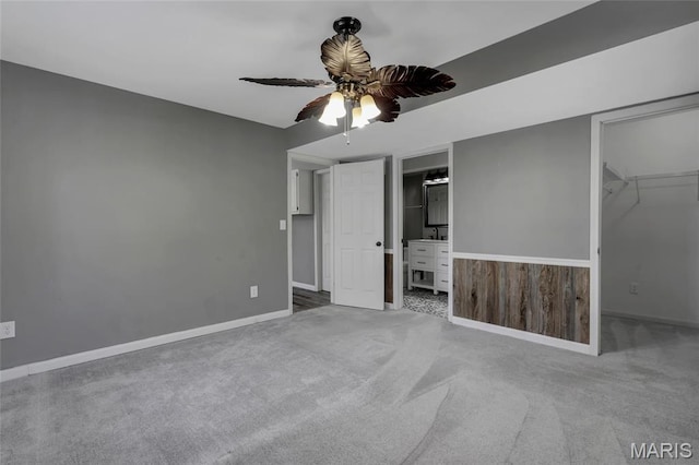 1211 Napoleon Dr, Bonne Terre, MO 63628 - unfurnished bedroom with carpet floors, a walk in closet, and baseboards