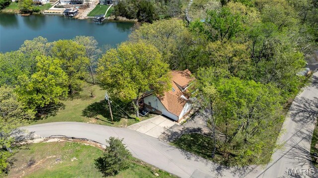 1211 Napoleon Dr, Bonne Terre, MO 63628 - view from above of property featuring a nearby body of water