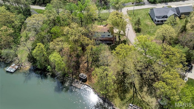 1211 Napoleon Dr, Bonne Terre, MO 63628 - drone / aerial view of a nearby body of water