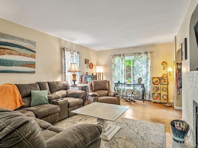 126 Sunset Ave, Collinsville, IL 62234 - living room featuring wood finished floors