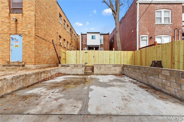 view of patio / terrace with a fenced backyard