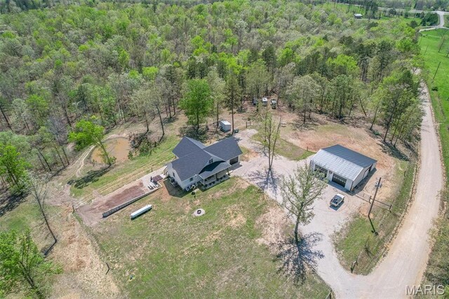 176 Carter 205, Van Buren, MO 63965 - aerial view of property and surrounding area featuring a forest