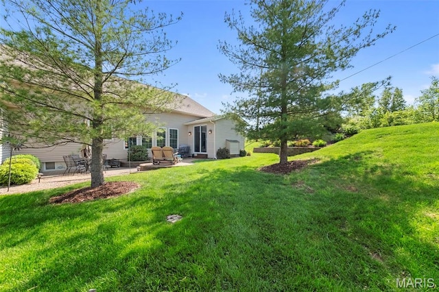 235 River Bluff Ct, Troy, MO 63379 - view of grassy yard featuring a patio
