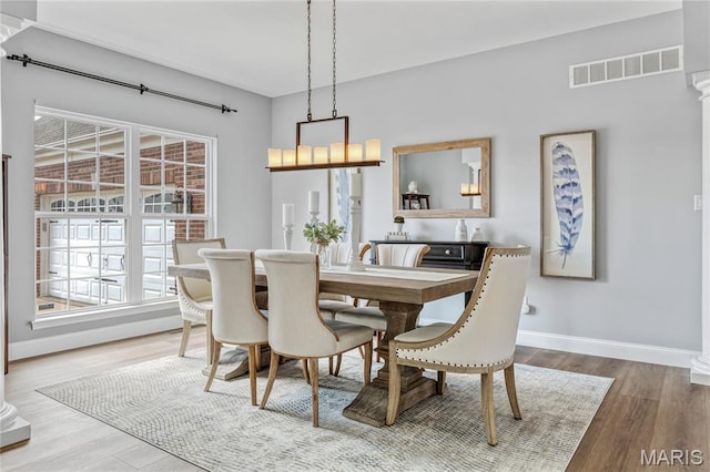 2 Pearview Ct, Saint Peters, MO 63376 - dining room with baseboards and wood finished floors