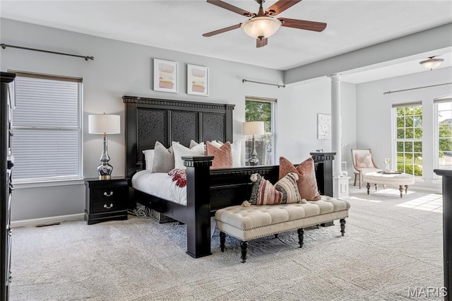 2 Pearview Ct, Saint Peters, MO 63376 - bedroom with carpet flooring, multiple windows, and baseboards