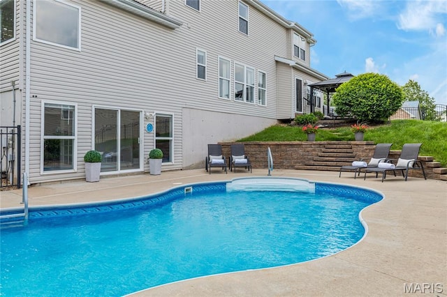 2 Pearview Ct, Saint Peters, MO 63376 - view of pool featuring a patio area and a gazebo