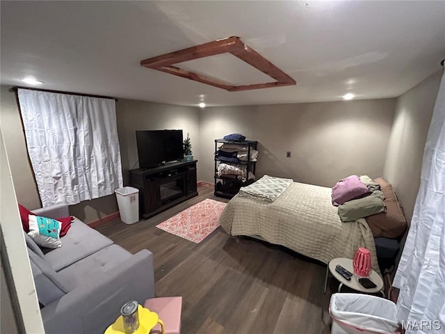 6423 Cedar Lake Dr, Bonne Terre, MO 63628 - bedroom with wood finished floors and recessed lighting