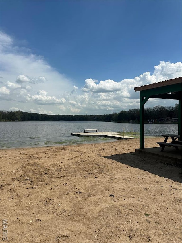 6423 Cedar Lake Dr, Bonne Terre, MO 63628 - water view with a boat dock