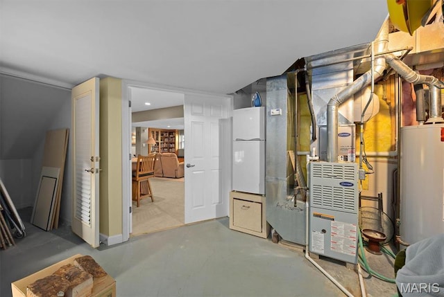 1674 Lakepointe Estates Dr, Ofallon, IL 62269 - utility room featuring water heater