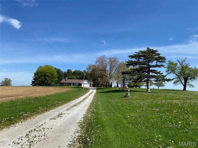 25127 N 16th Ave, Nokomis, IL 62075 - view of dirt / gravel driveway featuring a rural view