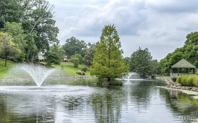 1521 Oriole Ln, Brentwood, MO 63144 - water view featuring a gazebo