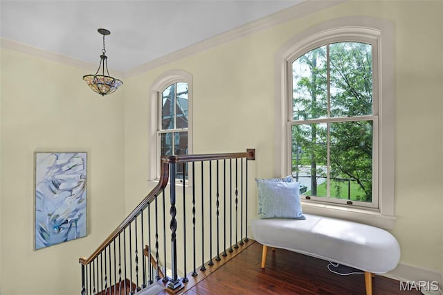 1201 Dolman St, Saint Louis, MO 63104 - stairs featuring wood finished floors
