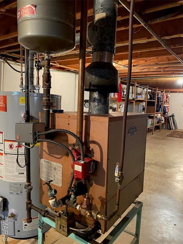 123 S Oak St, Nokomis, IL 62075 - utilities featuring gas water heater