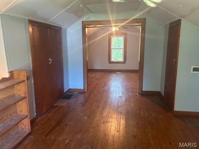 340 Kemper St, Troy, MO 63379 - bonus room featuring hardwood / wood-style floors and lofted ceiling