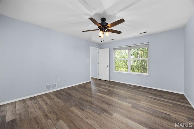 416 Briarchase Pl, Lake St Louis, MO 63367 - spare room featuring baseboards, wood finished floors, and ceiling fan