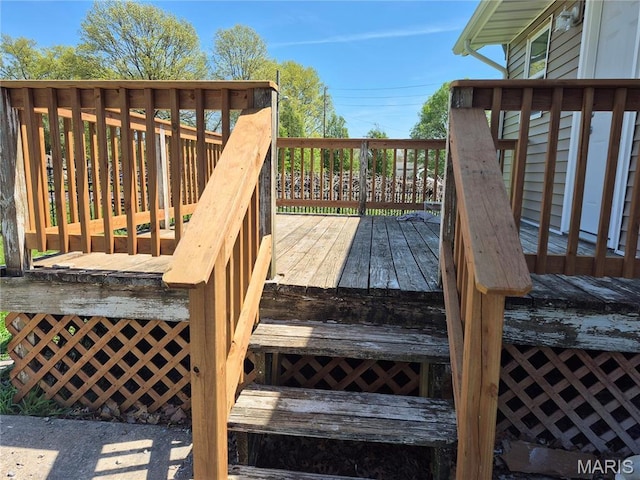 3308 Kendall Ave, Alton, IL 62002 - view of wooden terrace