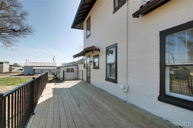 410 White St, Canton, MO 63435 - view of wooden deck