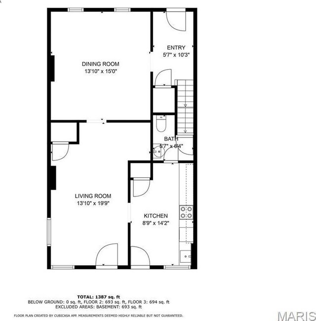2148 Oregon Ave, Saint Louis, MO 63104 - floor plan / room layout