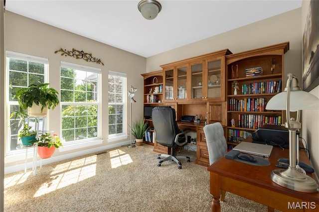 341 Brunhaven Ct, Chesterfield, MO 63017 - carpeted home office with plenty of natural light