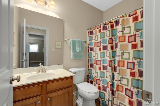 341 Brunhaven Ct, Chesterfield, MO 63017 - full bathroom featuring vanity and a shower with shower curtain