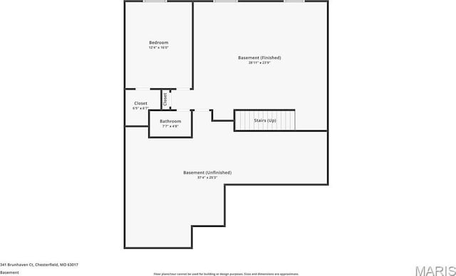 341 Brunhaven Ct, Chesterfield, MO 63017 - view of floor plan / room layout