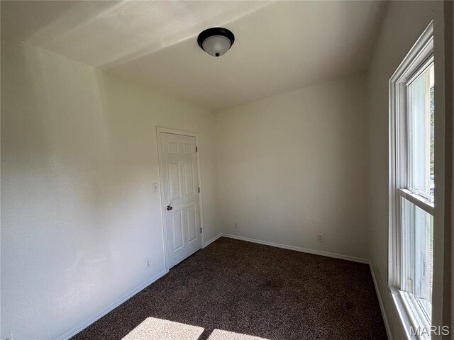 1014 E Broadway, Centralia, IL 62801 - empty room with dark colored carpet and baseboards