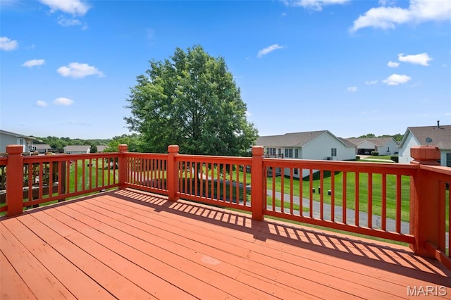 1149 Silo Bnd Unit 341A, Wentzville, MO 63385 - deck featuring a residential view and a lawn