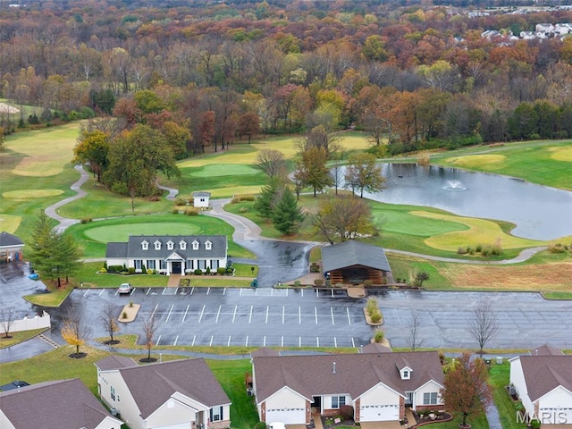 1149 Silo Bnd Unit 341A, Wentzville, MO 63385 - aerial view of a large body of water and a local golf course