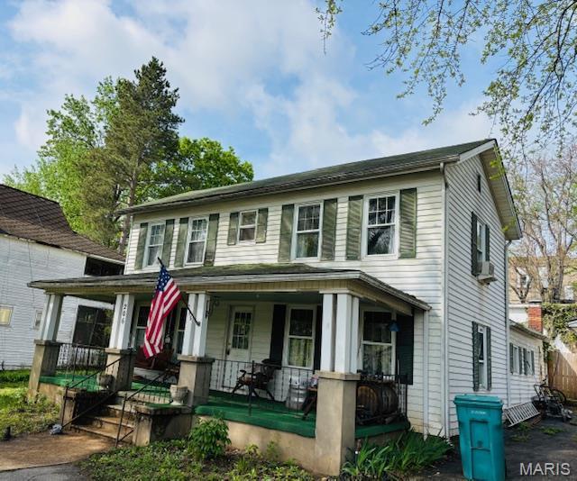 206 1st St, Steelville, MO 65565 - view of front of house featuring a porch