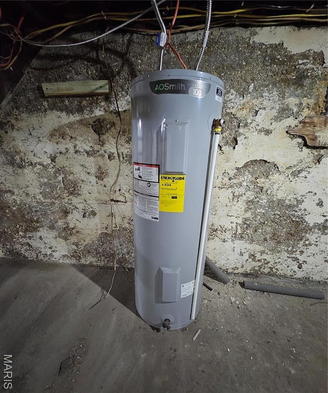 utilities featuring electric water heater