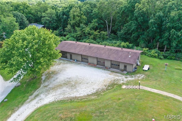 1500 Gravois Rd, High Ridge, MO 63049 - view from above of property with a heavily wooded area