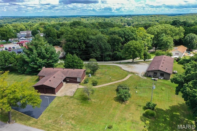 1500 Gravois Rd, High Ridge, MO 63049 - drone / aerial view of a heavily wooded area