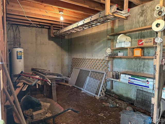 182 Ozark Dr, Ironton, MO 63650 - unfinished below grade area with water heater
