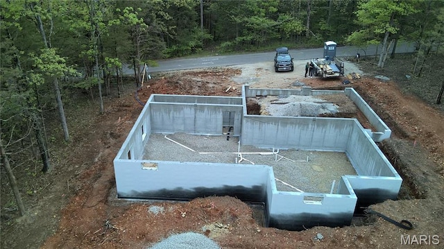 9635 Duffer Dr, Hillsboro, MO 63050 - entry to storm shelter with a forest view