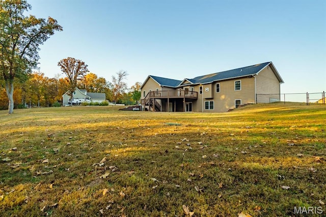 10365 Justin Cir, Rolla, MO 65401 - back of property featuring a wooden deck