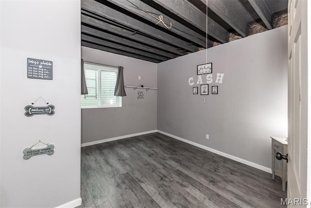 5814 Calvey Creek Rd, Robertsville, MO 63072 - empty room with wood finished floors and baseboards