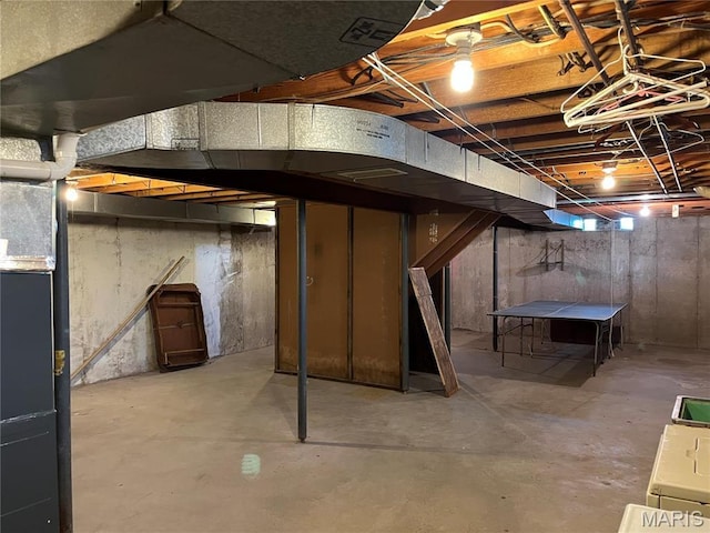 1235 S Hackman St, Staunton, IL 62088 - view of unfinished basement