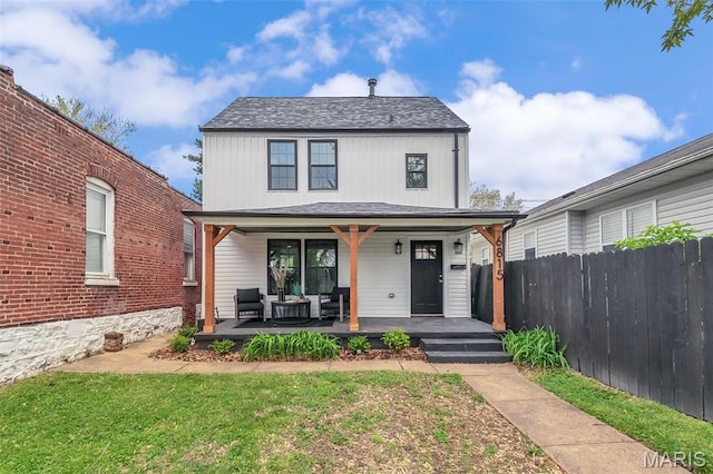 6815 Wise Ave, Saint Louis, MO 63139 - view of front facade featuring a porch and outdoor lounge area