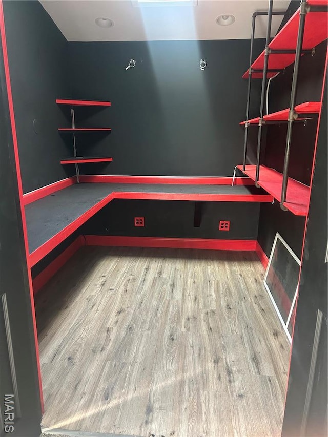91 N Chantilly Rd, Winfield, MO 63389 - game room with wood finished floors and baseboards