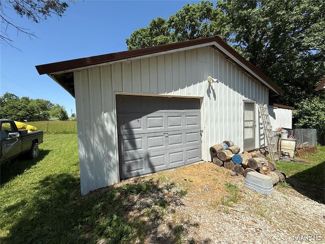 56 Berger Rd, Middletown, MO 63359 - detached garage featuring dirt driveway