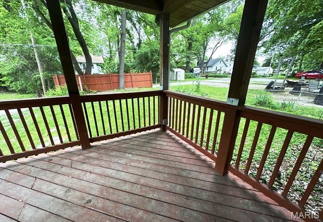 9909 Baltimore St, Belleville, IL 62223 - view of deck