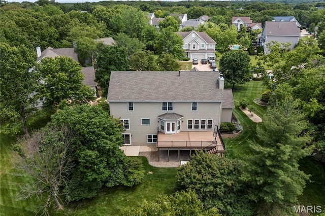 1309 Wellington Valley Ct, Chesterfield, MO 63005 - aerial view of residential area