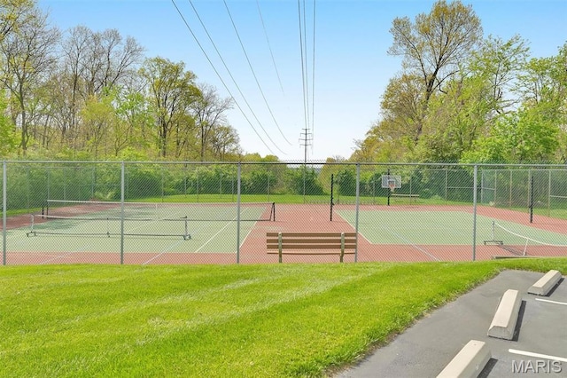 1316 Holgate Dr Unit G5, Ballwin, MO 63021 - view of tennis court with community basketball court