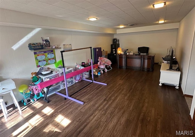 1621 Shurtleff Ct, Alton, IL 62002 - recreation room with wood finished floors